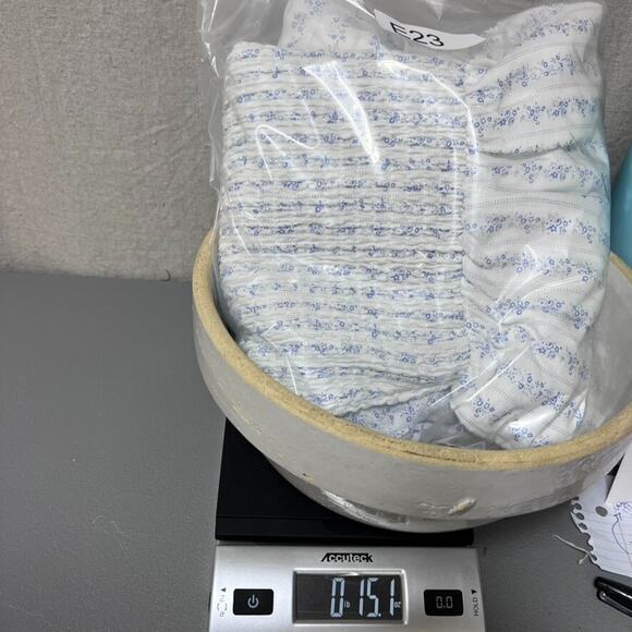 Polagram Womens Cottagecore Tiered Midi Dress Size M Micro Floral Picnic Peasant - Picture 15 of 15